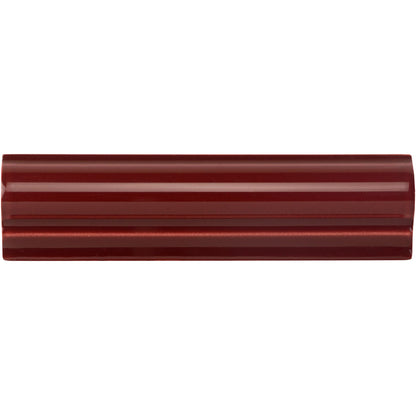 Burgundy Albert Moulding Ceramic Wall Tile 152x40mm