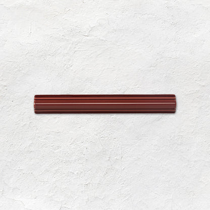 Burgundy Astragal Moulding Ceramic Wall Tile 152x21mm