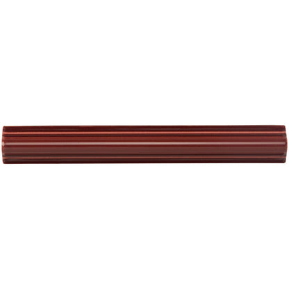 Burgundy Astragal Moulding Ceramic Wall Tile 152x21mm