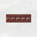 Burgundy Dentil Moulding Ceramic Wall Tile 152x50mm