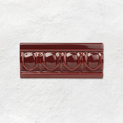 Burgundy Egg & Dart Moulding
