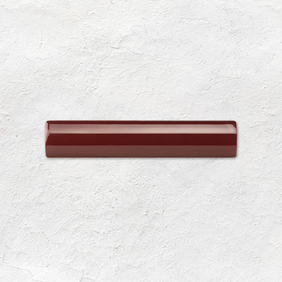 Burgundy External Corner Trim Ceramic Wall Tile 152x30mm - Gloss - Red