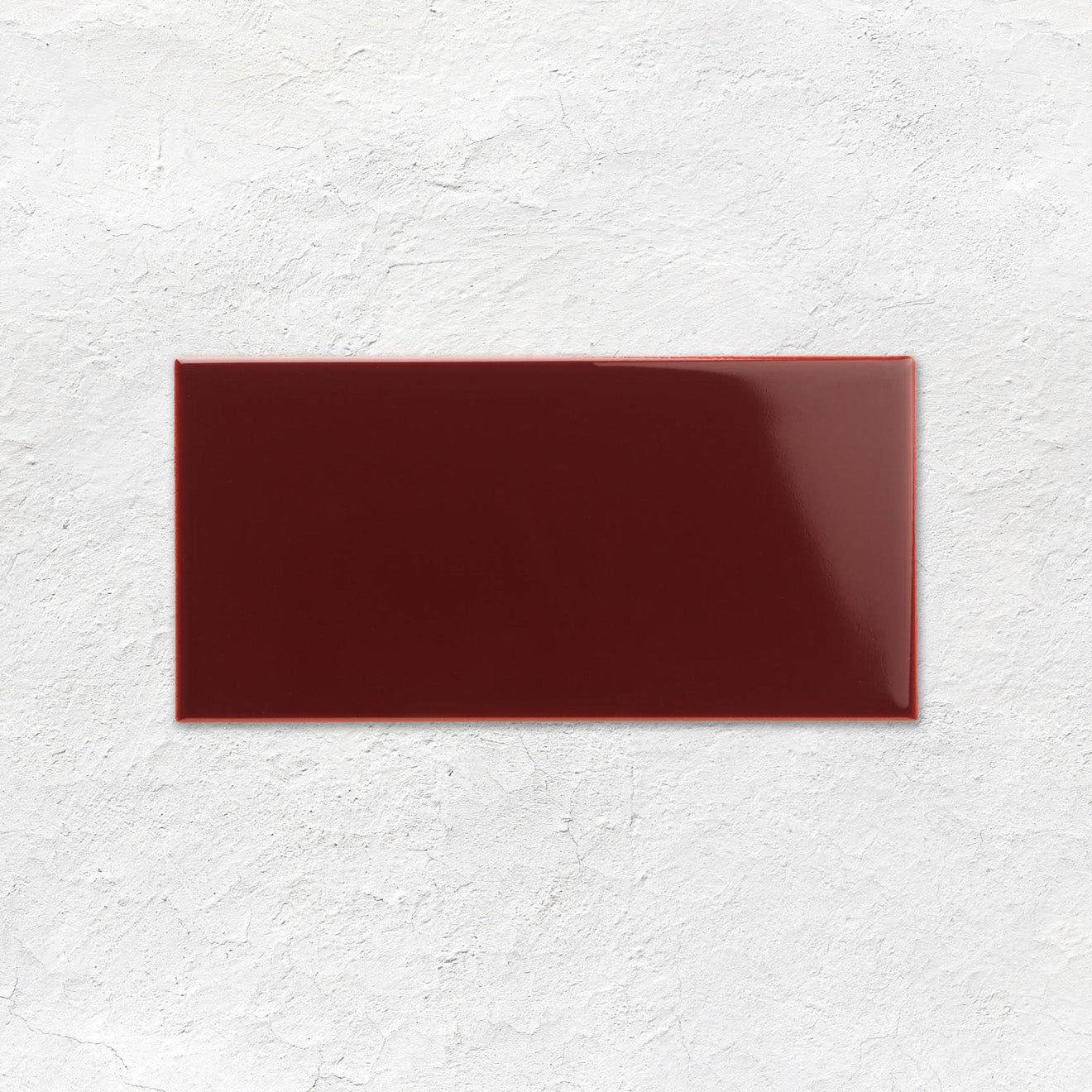 Burgundy Half Tile 152x76mm