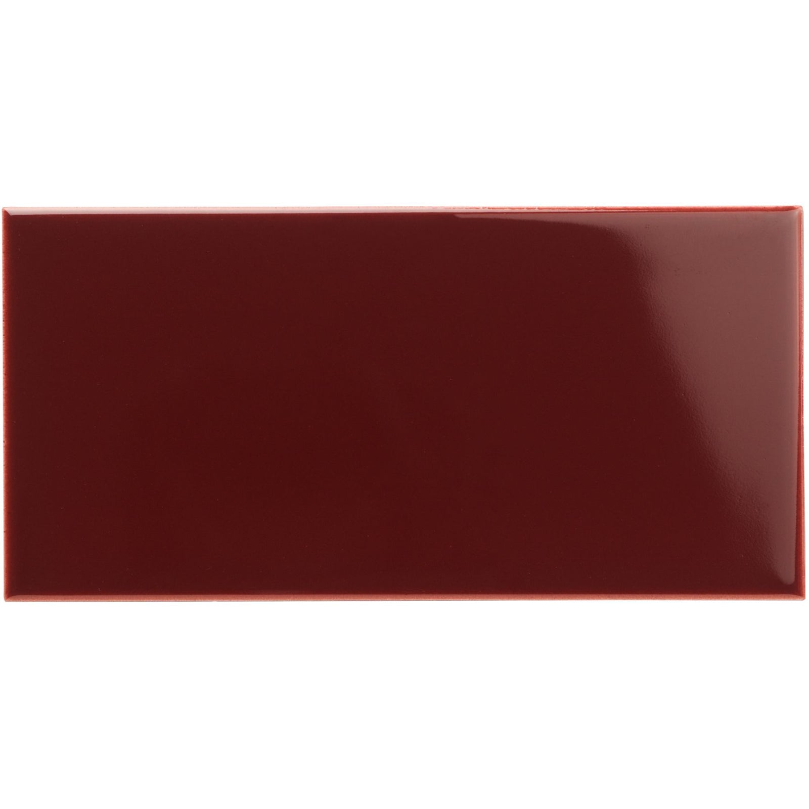 Burgundy Half Tile 152x76mm