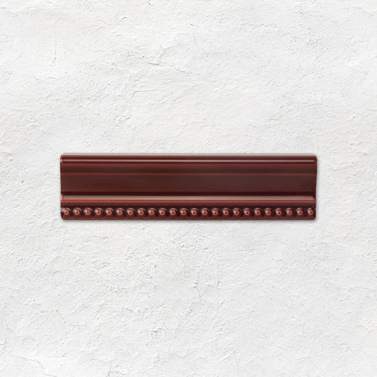 Burgundy Hogarth Moulding Ceramic Wall Tile 152x38mm