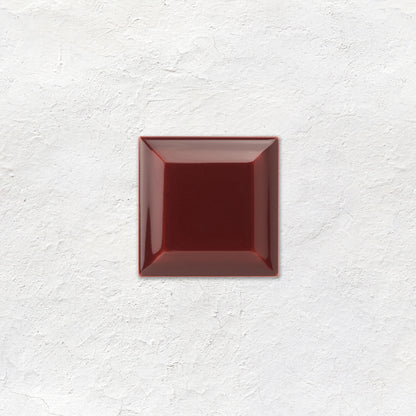 Burgundy Metro Bevelled Tile 75 x 75mm