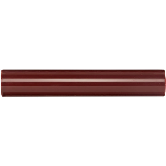 Burgundy Sigma Moulding Ceramic Wall Tile 152x26mm