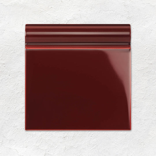 Burgundy Skirting Tile 152x152mm