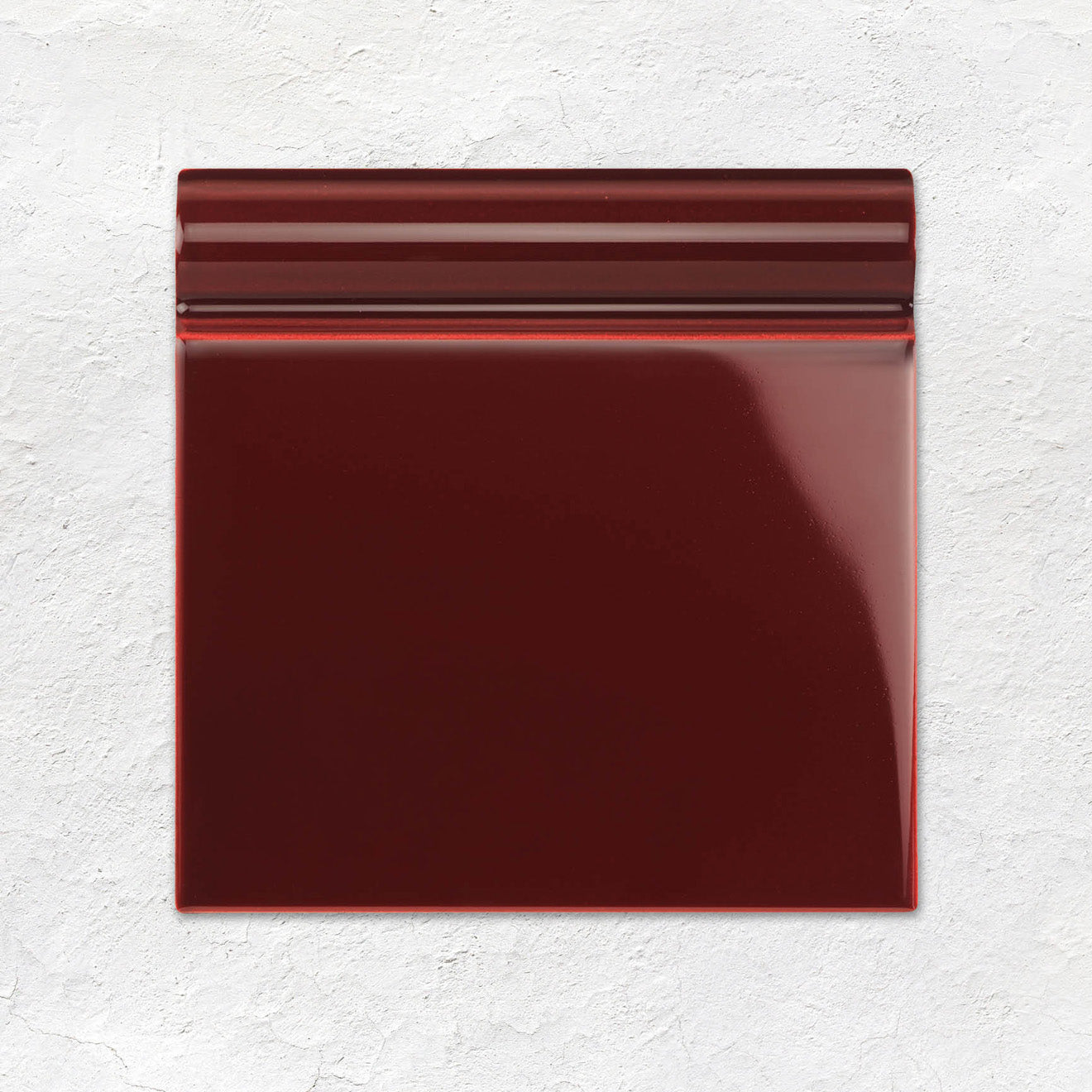 Burgundy Skirting Tile 152x152mm