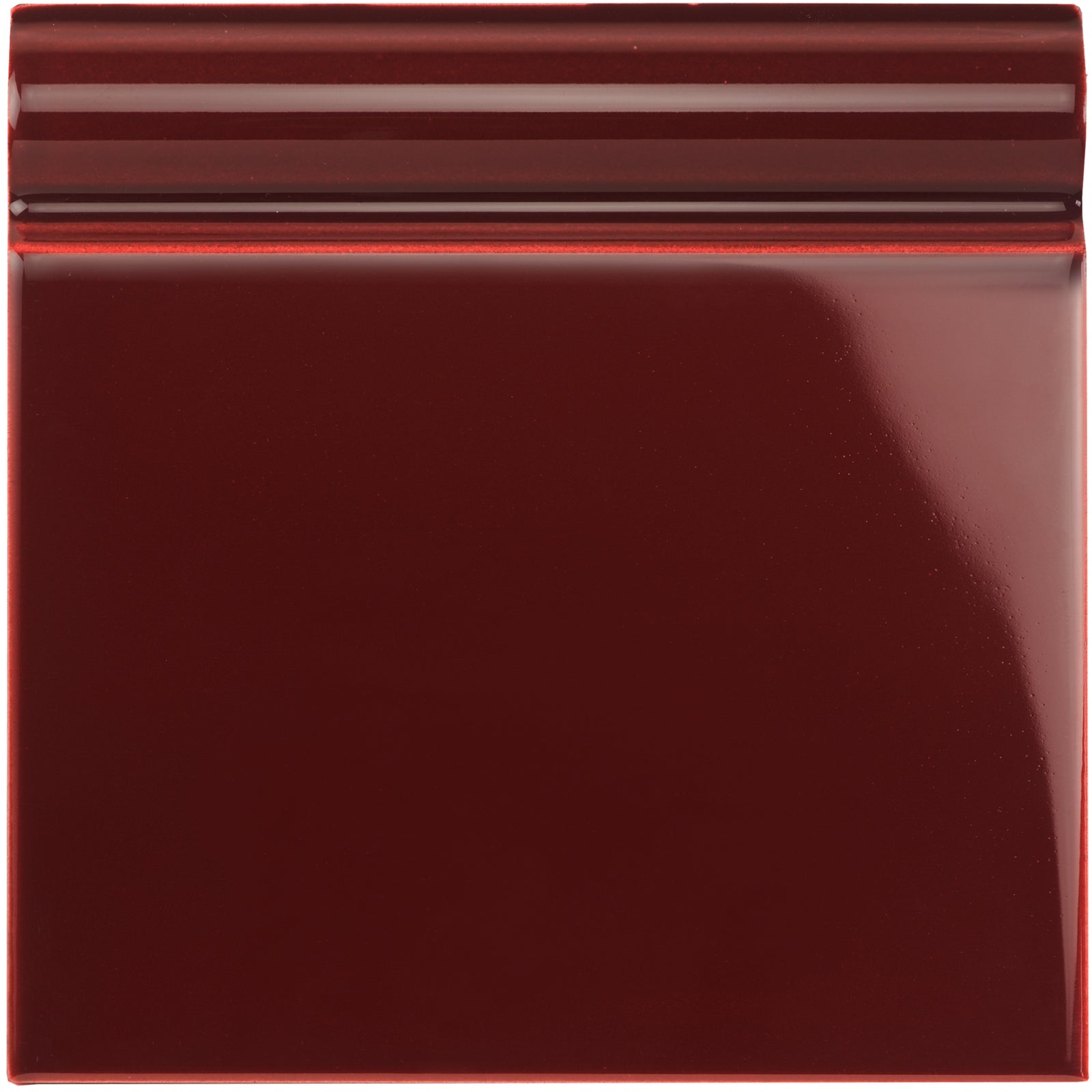 Burgundy Skirting Tile 152x152mm