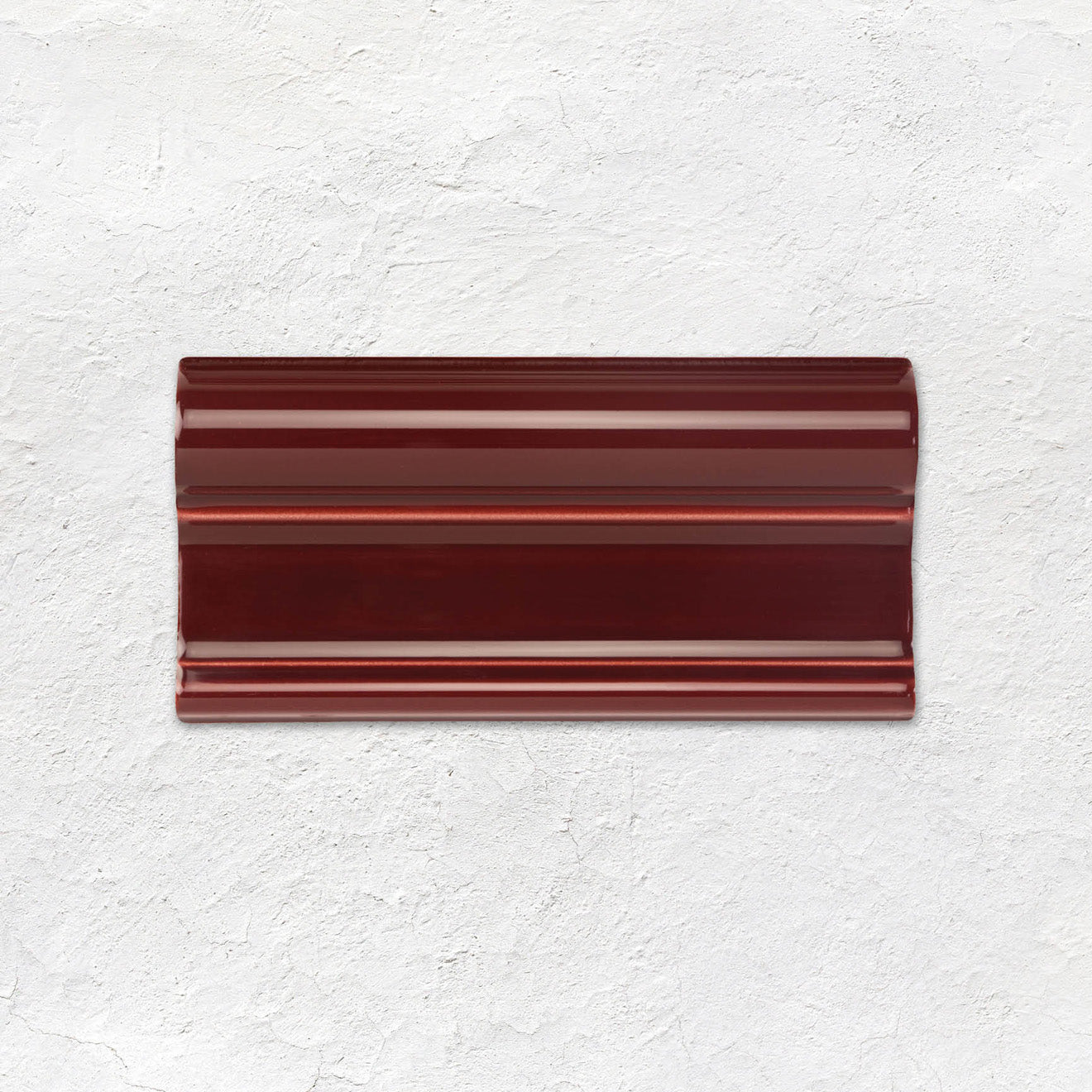 Burgundy Victoria Moulding Ceramic Wall Tile 152x75mm