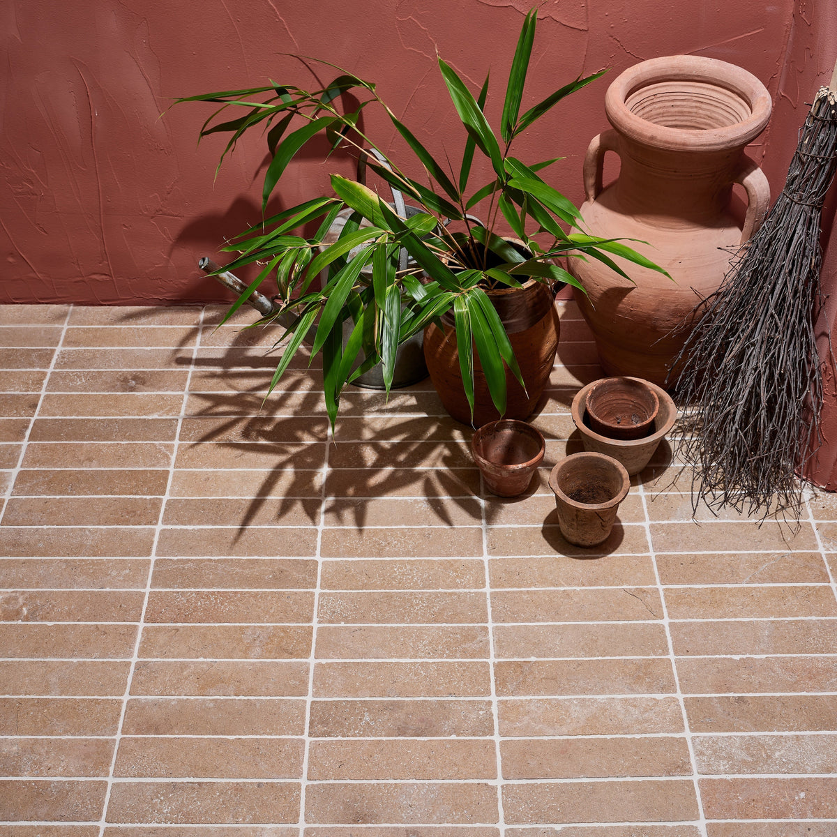 Buscot Limestone Parquet Tumbled & Etched Finish – detail view 2