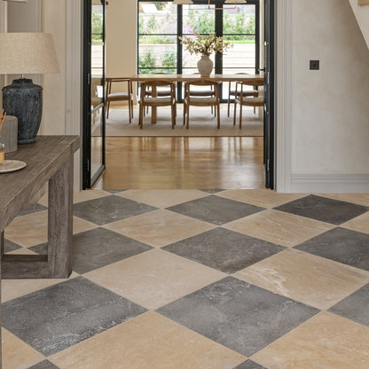 Hazlebury Limestone Tumbled & Etched Wall & Floor Tile 60x60cm