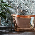 Byzantine Porcelain Palmette Sculpted patterned porcelain tile