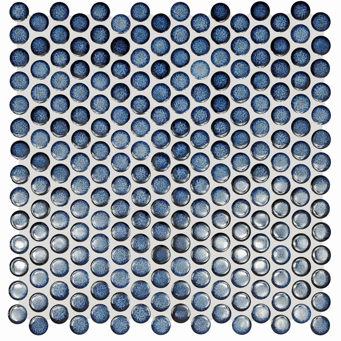 Copenhagen Penny Round Blue Mosaic