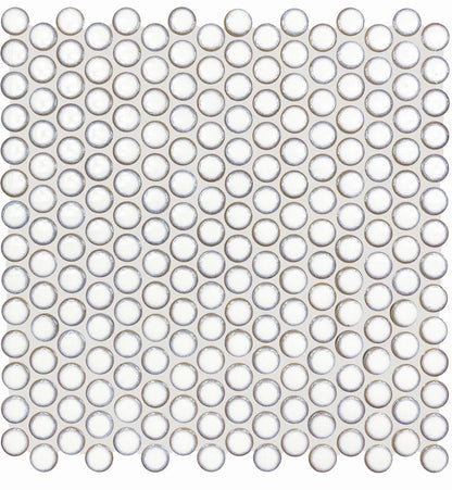 Copenhagen Penny Round White Mosaic