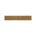 Deep Elm wood effect plank tiles laid across a kitchen floor, Fired Earth Cotswold