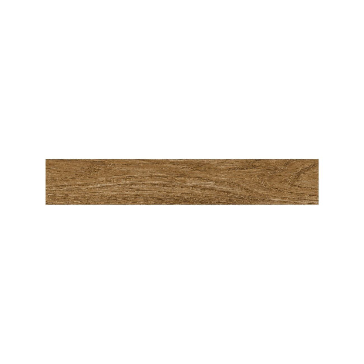 Dark brown Cotswold Elm wood effect floor tiles in a living space