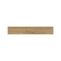 Warm Oak wood effect plank tiles laid across a kitchen floor, Fired Earth Cotswold