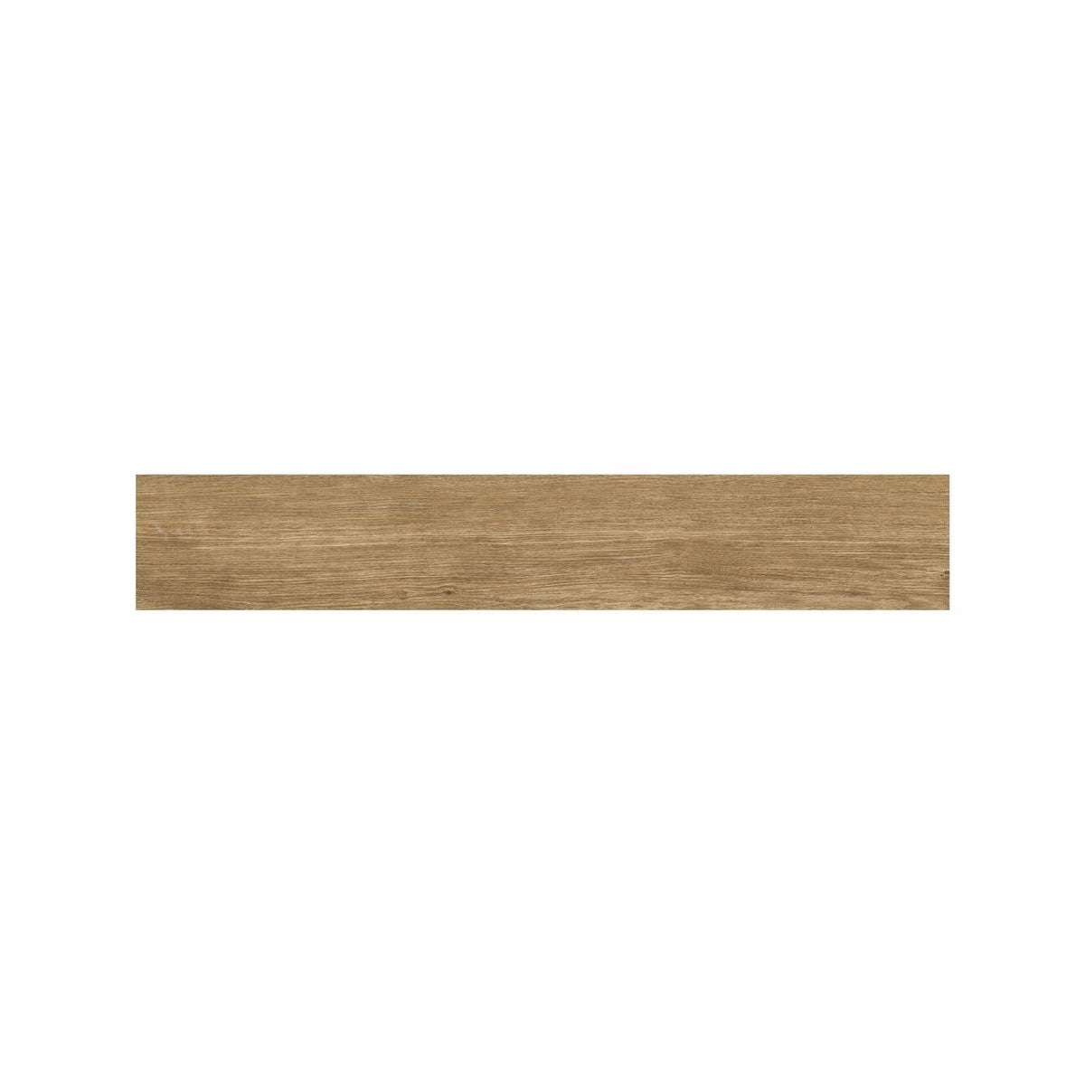 Warm brown Cotswold Oak wood effect floor tiles in a living space
