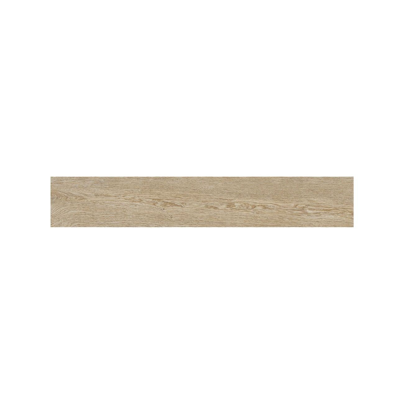Light Cotswold Sycamore wood effect floor tiles in a bright living space