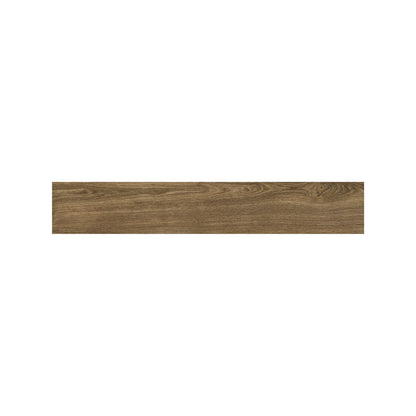 Cotswold Walnut plank tiles in a hallway showing moderate shade variation between boards