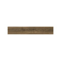 Rich dark Cotswold Walnut wood effect floor tiles in a living space