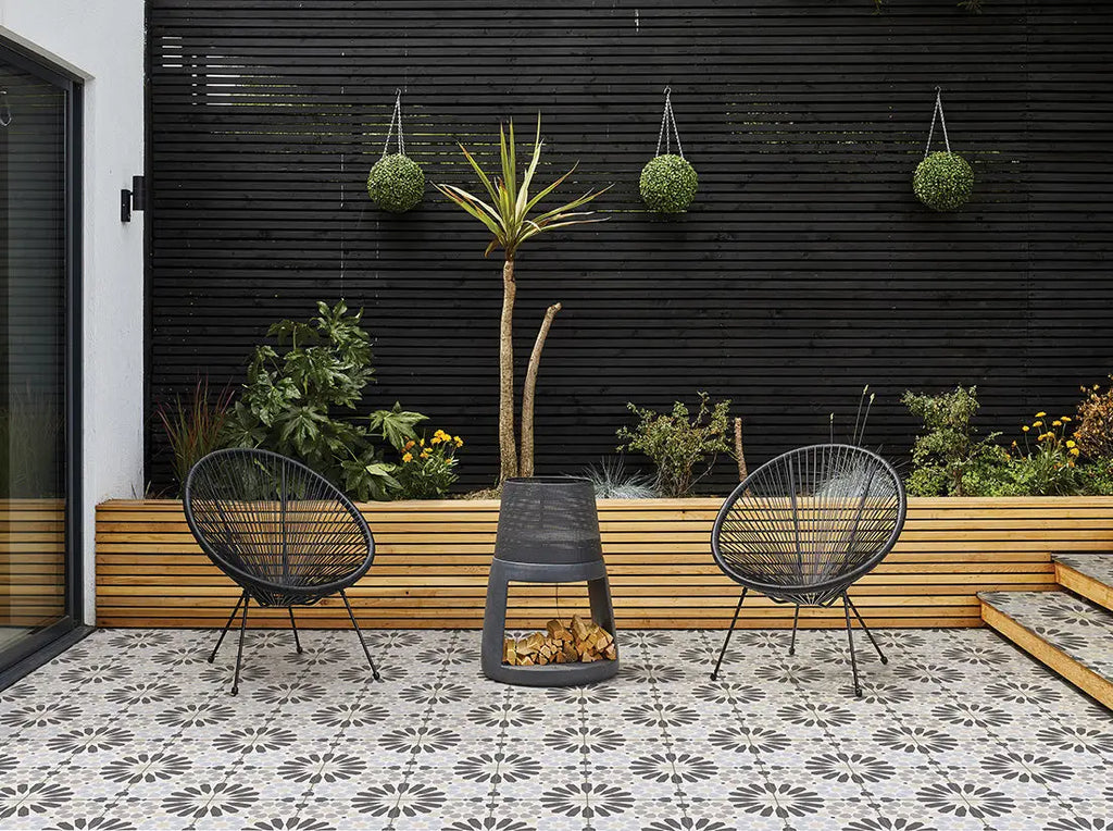 Ca' Pietra Avenue Porcelain Rivoli patterned floor tiles
