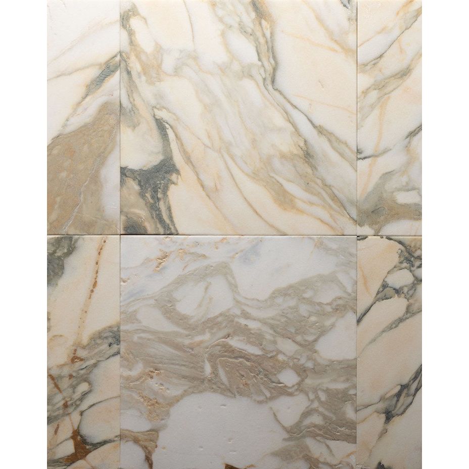 
Calacatta Oceana Fantasy Leathered & Aged 61 x 61cm marble tile