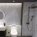 Carrara White Tumbled Marble 23mm Hexagon Mosaic Wall & Floor Tile