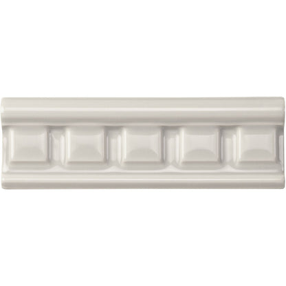 Chancel Grey Dentil Moulding Ceramic Wall Tile 152x50mm