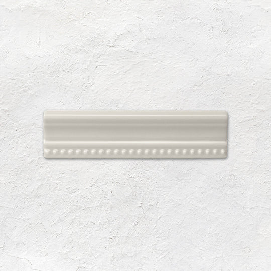Chancel Grey Hogarth Moulding Ceramic Wall Tile 152x38mm - Gloss