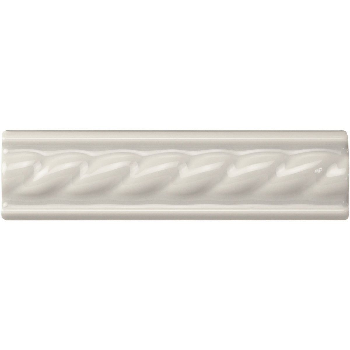 Chancel Grey Rope Moulding Ceramic Wall Tile 152x40mm - Gloss