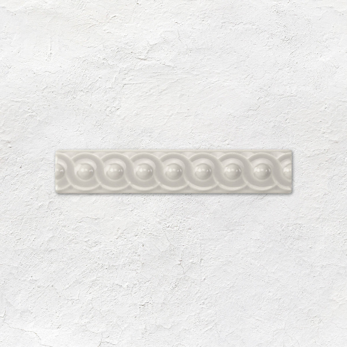 Chancel Grey Scroll Moulding Ceramic Wall Tile 152x29mm