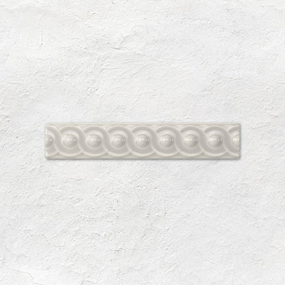 Chancel Grey Scroll Moulding Ceramic Wall Tile 152x29mm