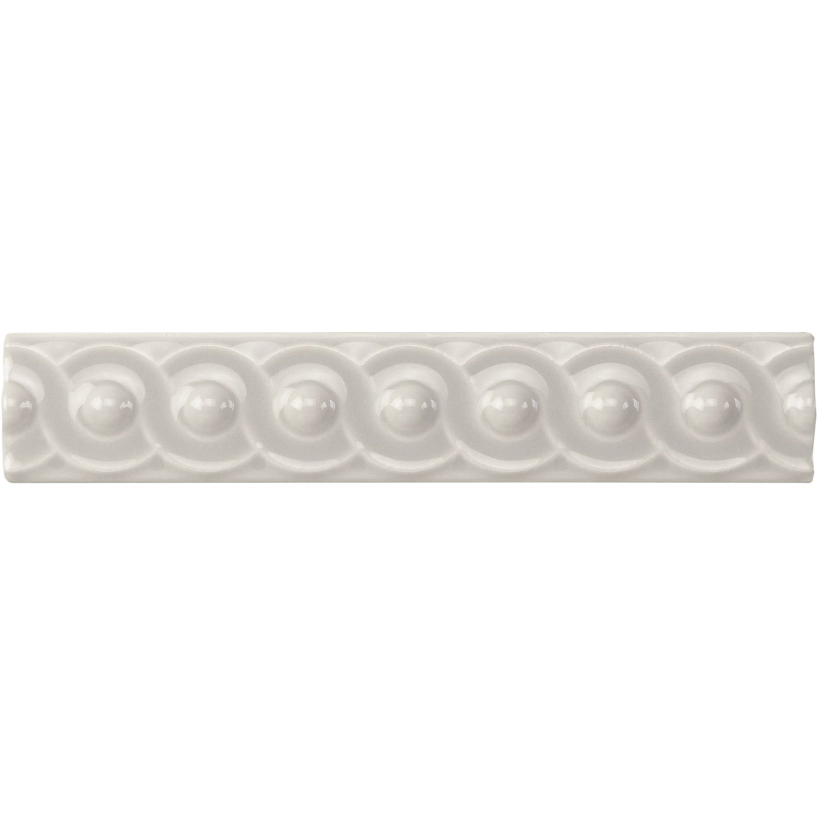 Chancel Grey Scroll Moulding Ceramic Wall Tile 152x29mm