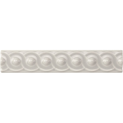 Chancel Grey Scroll Moulding Ceramic Wall Tile 152x29mm