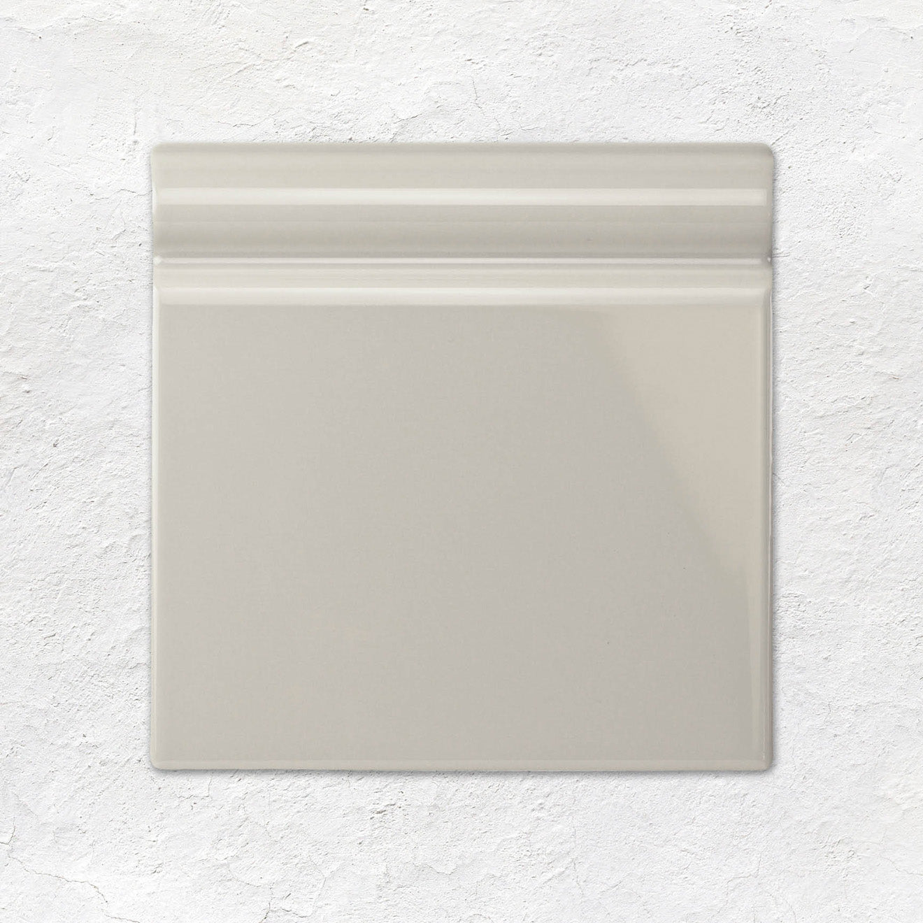Chancel Grey Skirting Tile 152x152mm - Ceramic - Gloss