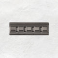 Charcoal Grey Dentil Moulding Ceramic Wall Tile 152x50mm