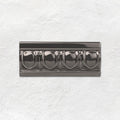Charcoal Grey Egg & Dart Moulding Ceramic Wall Tile 152x65mm