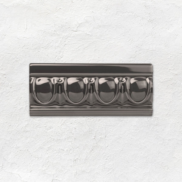 Charcoal Grey Egg & Dart Moulding