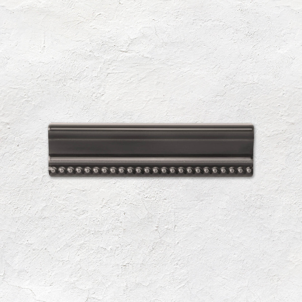 Charcoal Grey Hogarth Moulding Ceramic Wall Tile 152x38mm - Gloss