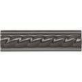 Charcoal Grey Rope Moulding Ceramic Wall Tile 152x40mm