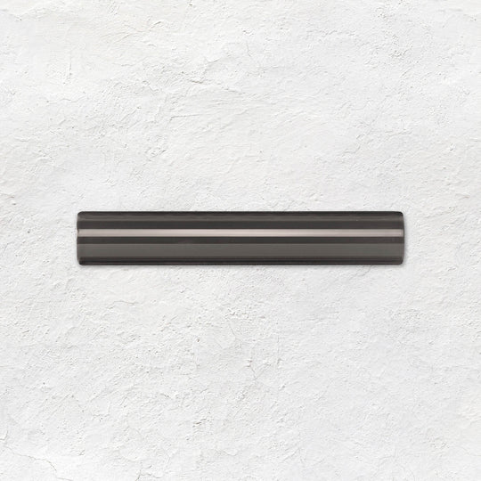 Charcoal Grey Sigma Moulding Ceramic Wall Tile 152x26mm - Gloss
