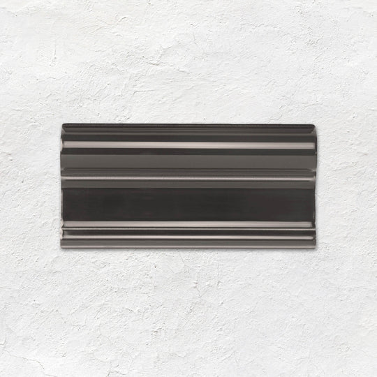 Charcoal Grey Victoria Moulding Ceramic Wall Tile 152x75mm - Gloss