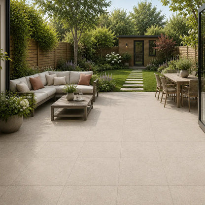 Coralstone Calcite Anti-Slip 60 x 60cm Porcelain Tile - thumbnail 5