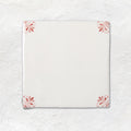 Country Delft Field Tile Beatrix Burgundy – pattern detail