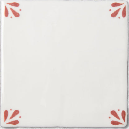 Country Delft Field Tile Cornelia Burgundy