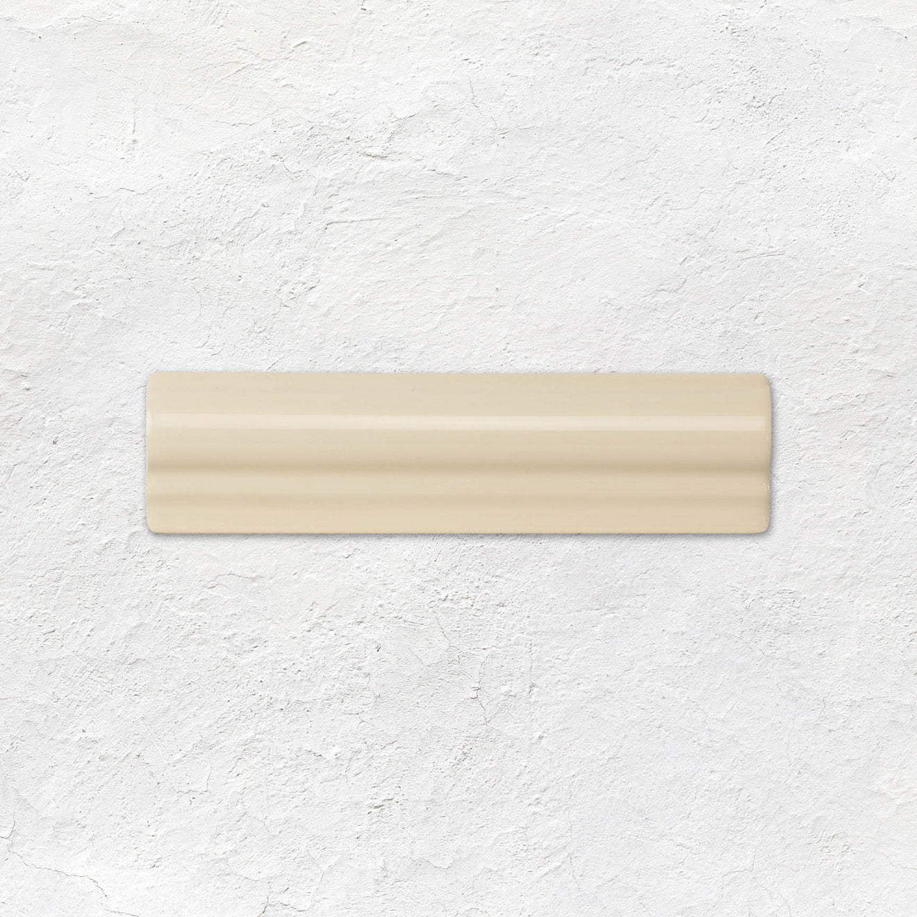 County White Albert Moulding Ceramic Wall Tile 152x40mm