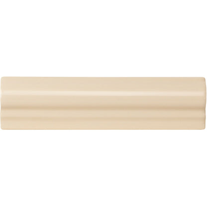 County White Albert Moulding Ceramic Wall Tile 152x40mm
